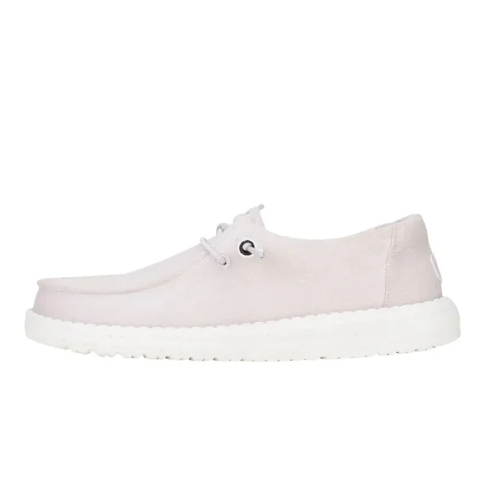 Hey Dude Women‘s Wendy Canvas Slip-On Casual Shoes – Lavender – 10