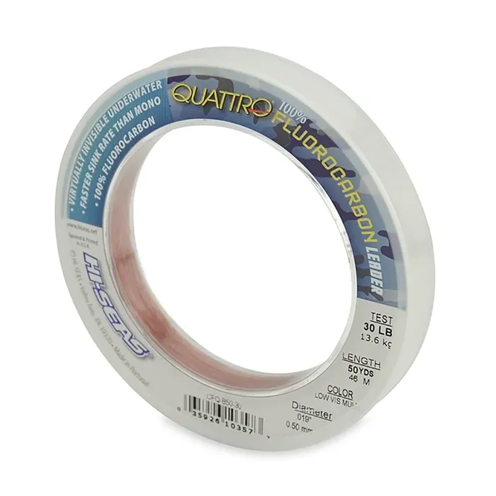 Hi-Seas Quattro Fluoro Leader 100 Yards