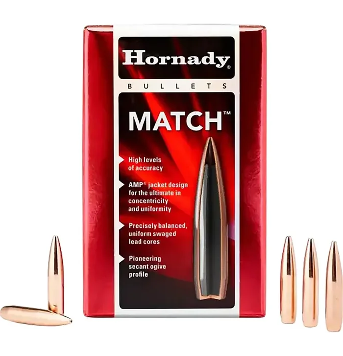 Hornady 2278 Match 22 Cal .224 68 Gr Hollow Point Boat Tail Match 100 Per Box 40 Case – 2278