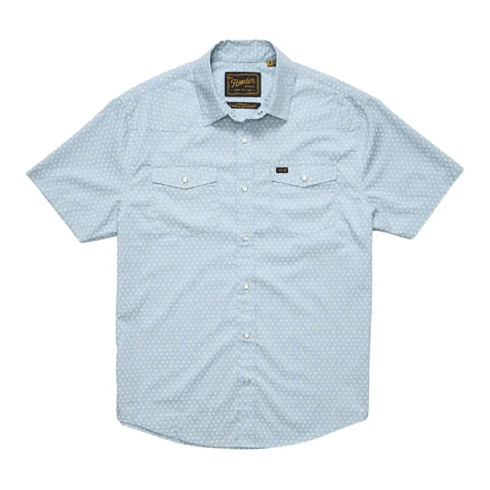 Howler Brothers Men‘s H Bar B Snapshirt SS Shirt – Pool Blue – XL
