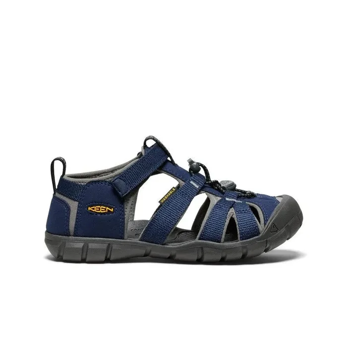 Keen Footwear Big Kids‘ Seacamp II CNX Sandals – Naval Academy/Drizzle – 4