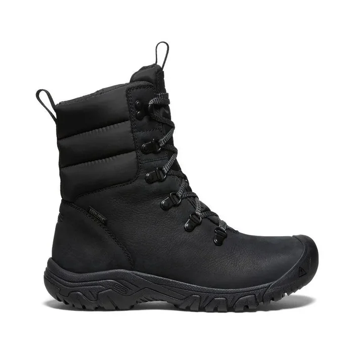 Keen Footwear Women‘s Greta Classic Waterproof Snow Boots – Black/Black – 9