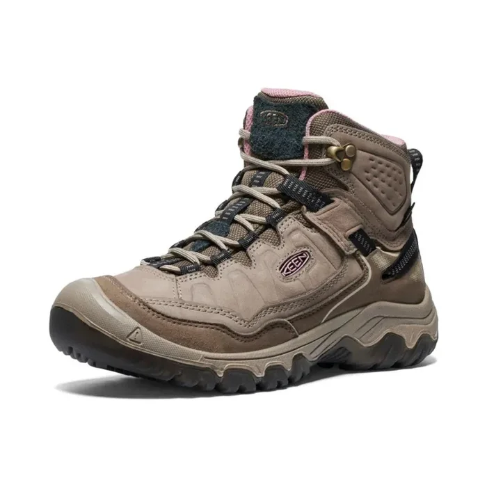 Keen Footwear Women‘s Targhee IV Mid Waterproof Hiking Boot – Brindle Nostalgia Rose – 9.5 (Medium Width)