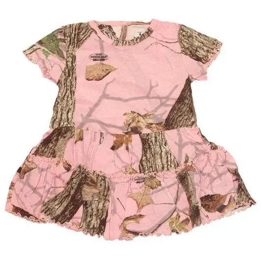 Kings Camo Toddler Dress – Woodland Pink – 2T