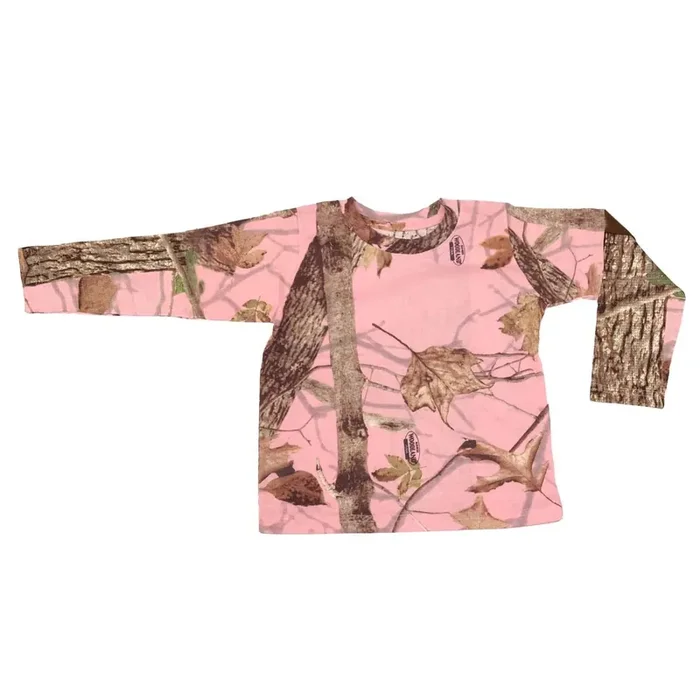 Kings Camo Toddler LS Tee – Woodland Pink – 2T
