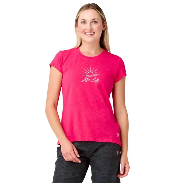 Krimson Klover Women‘s Aila Graphic SS Top – Lake Life Raz – M