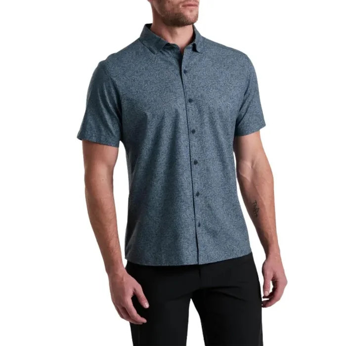 Kuhl Men‘s Breeze SS Button Up Shirt – Blue Gravel – M