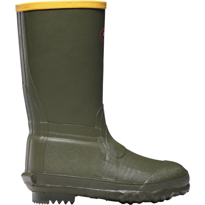 Lacrosse – Lil Burly Rubber Boots – 9in Od Green Sz2 –