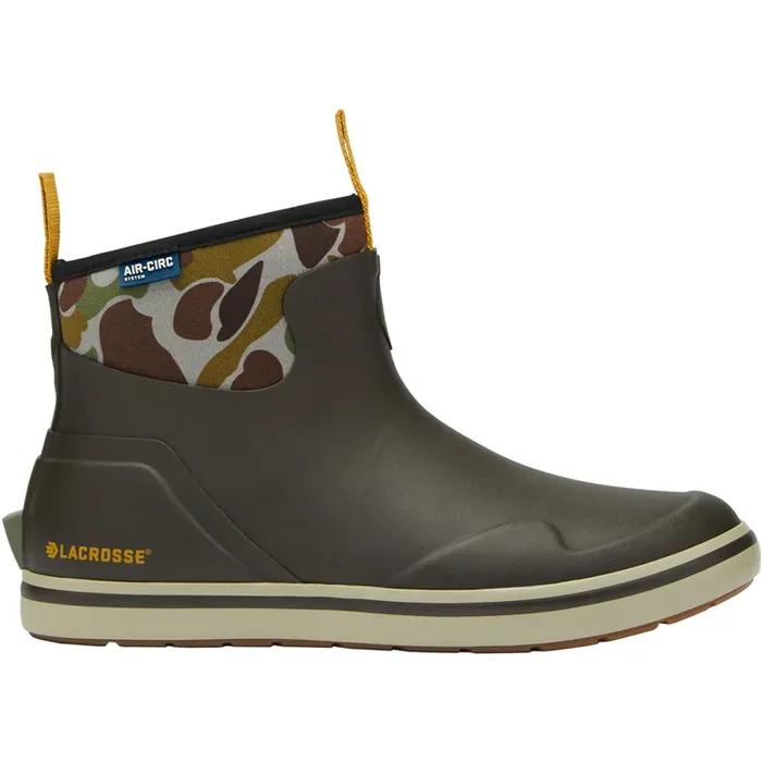 Lacrosse Men‘s Alpha Deck Boot Black Olive/Camo Size 10 – 621201-10M