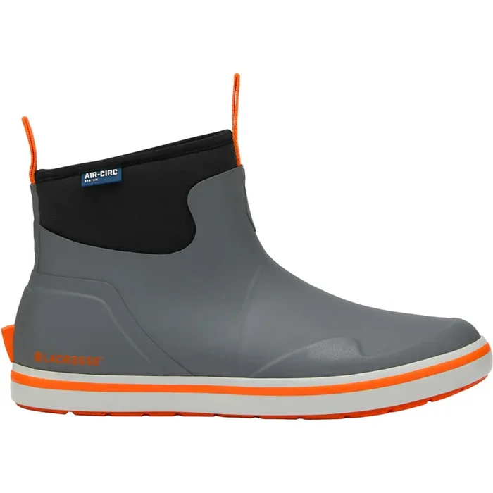 Lacrosse Men‘s Alpha Deck Boot Gray/Orange Size 12 – 621200-12M