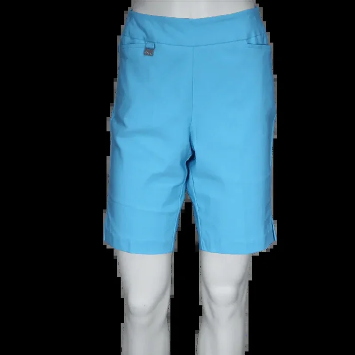 Lulu-B Women‘s Bermuda Shorts 10″ Inseam – Clear Turquoise – 4