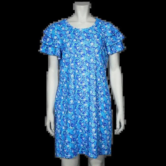 Lulu-B Women‘s Cha-Cha Dress – Flower Print – XL