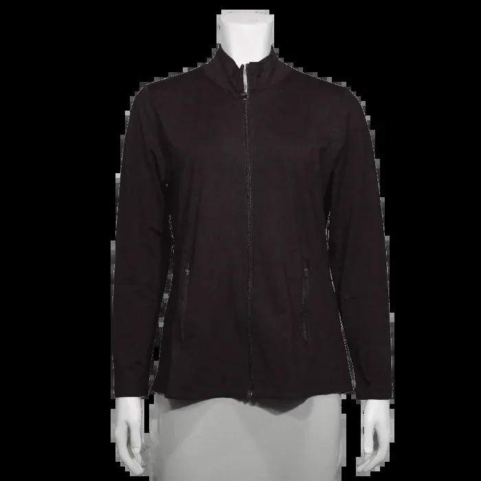 Lulu-B Women‘s Full Zip-Up Jacket – Black – L