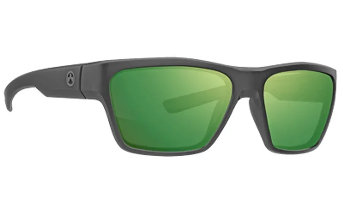Magpul Industries Pivot Eyewear Polarized Black Frame Violet Lens Green Mirror MAG1128-1-001-4050