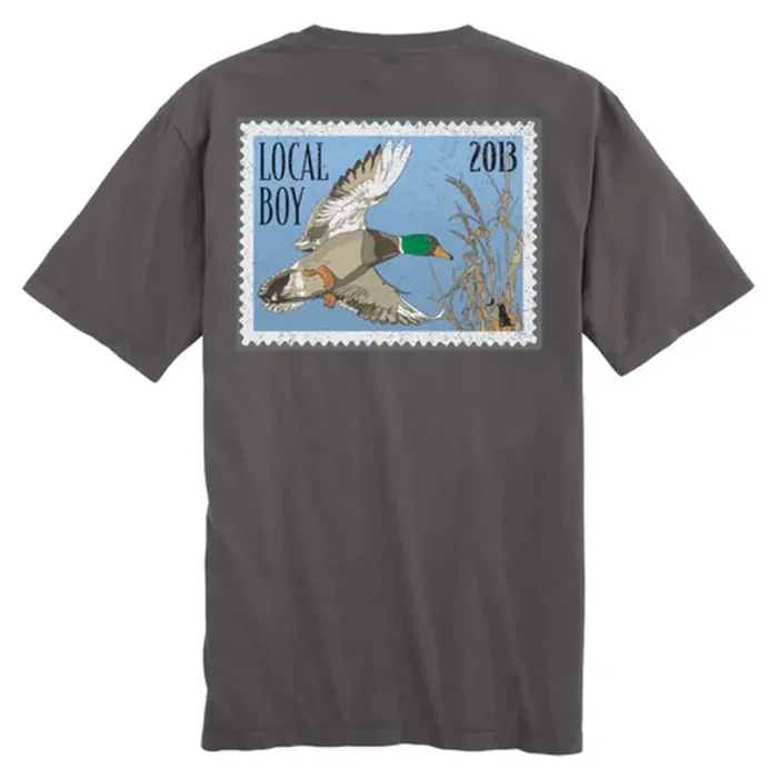 Mallard Stamp Short-Sleeve T-Shirt by Local Boy