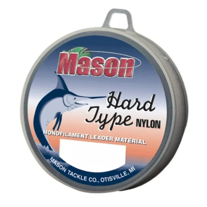 Mason Tackle “HARD TYPE NYLON” Leader Material – 100 YDS.