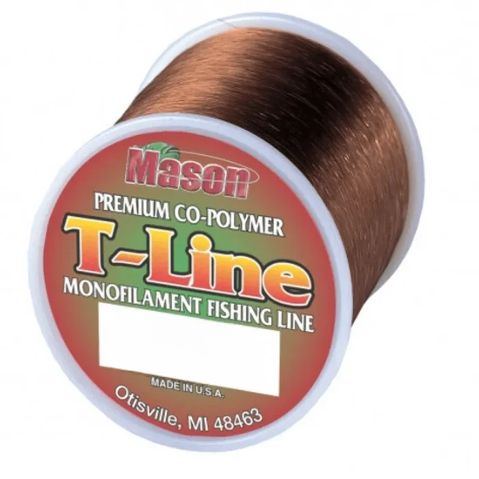 Mason Tackle “T-LINE” Premium Monofilament – Brown – 10 LB. 1540 YDS.