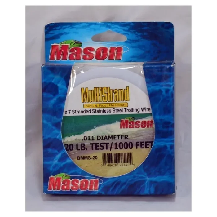Mason Tackle MultiStrand Leader Wire – Brown – 45 LB. – 1,000‘
