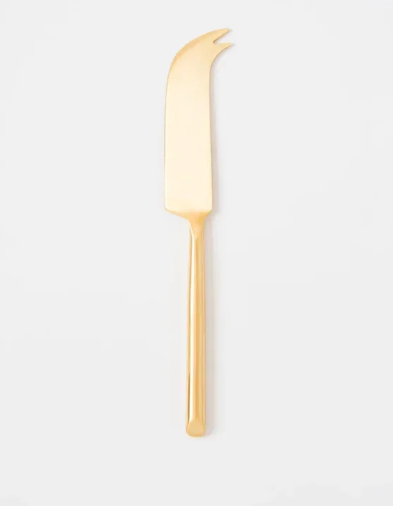 Matte Gold Cheese Knife