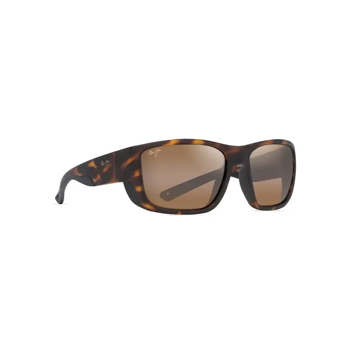 MAUI JIM Amberjack Sunglasses Matte Tortoise with Black Rubber HCL Bronze