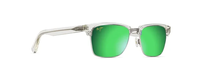 MAUI JIM MYMAUI Kawika Sunglasses Crystal Brilliant Green Mirror