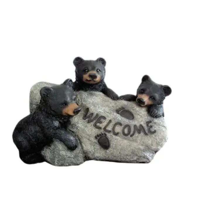 MayRich Company Black Bear Welcome Rock