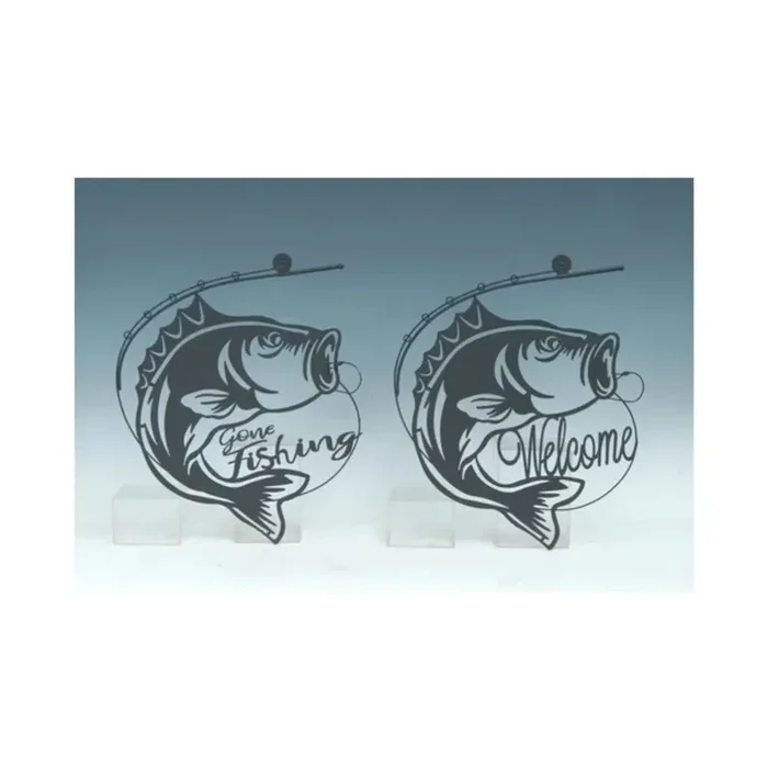 MayRich Company Metal Plaque – Gone Fishing