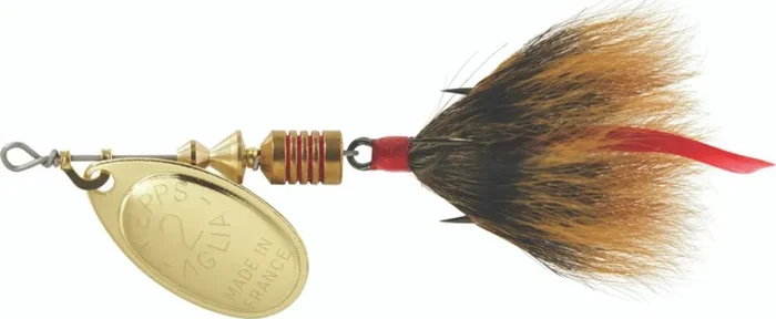 Mepps – Aglia Dressed Treble – 1/6oz Gold-brown –