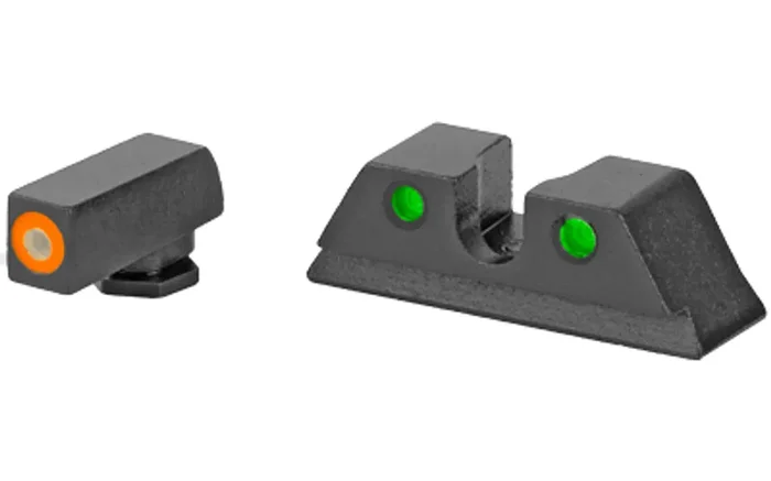 Meprolight Hyper-Bright Tritium Sight Set Orange Front/Green Rear Fits Taurus G3C 0465003131