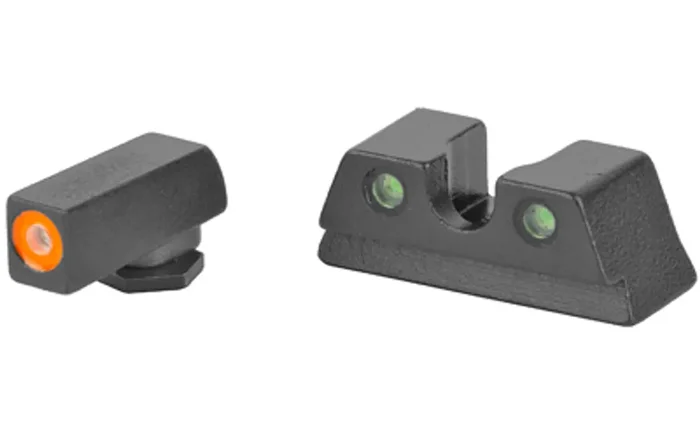 Meprolight Hyper-Bright Tritium Sight Set Orange Front/Green Rear For Glock 42 43 43X and 48 0402203131