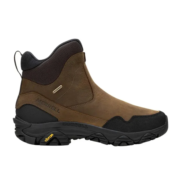Merrell Men‘s Coldpack 3 Thermo Tall Zip Waterproof Boots – Earth – 9.5 – Medium Width