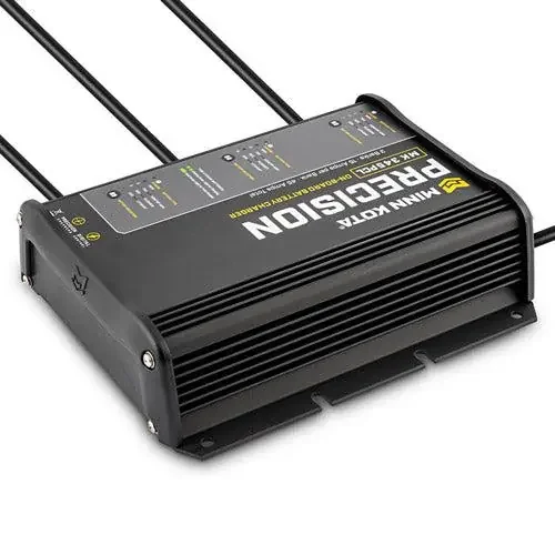 Minn Kota On-Board Precision Charger – 4 Banks – 15 amps – 12v Lithium Ion Optimized