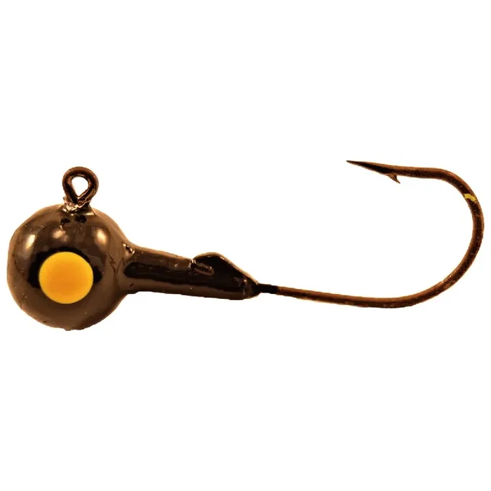 Mission Tackle Single Eye Jig Head – 1/16 oz. – Black