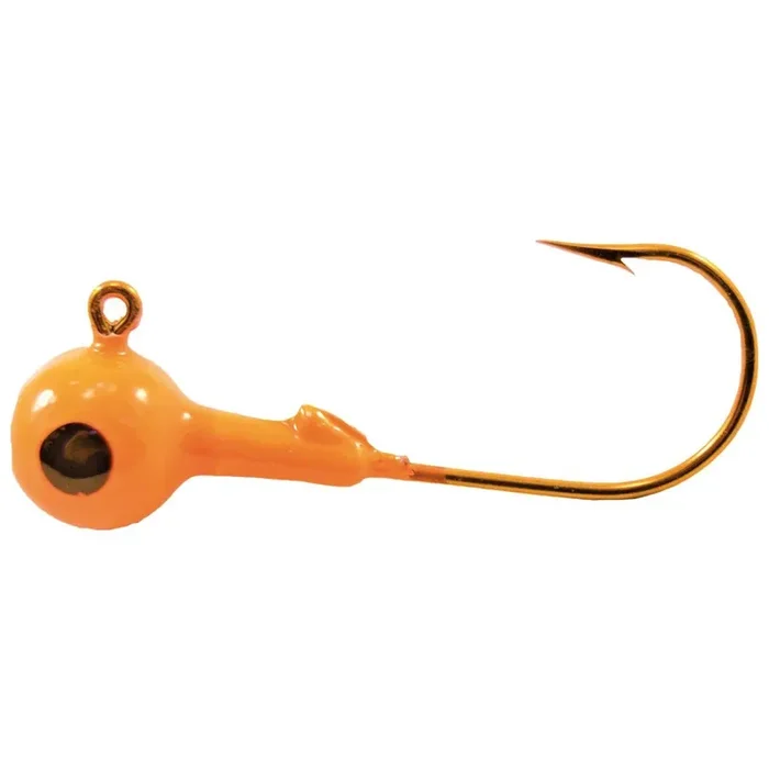 Mission Tackle Single Eye Jig Head – 1/32 oz. – Orange