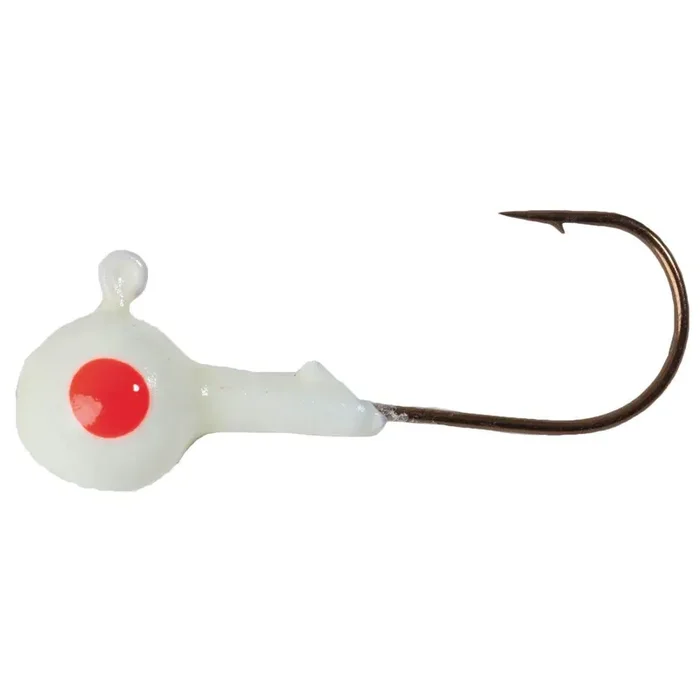 Mission Tackle Single Eye Jig Head – 1/32 oz. – White