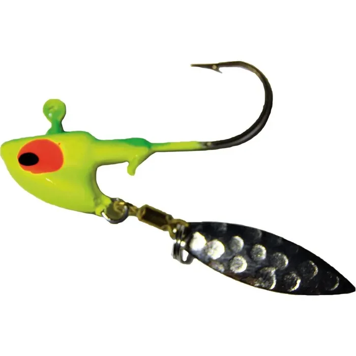 Mission Tackle Willow Wabler Jig – 1/8 oz. – Lime/Chart