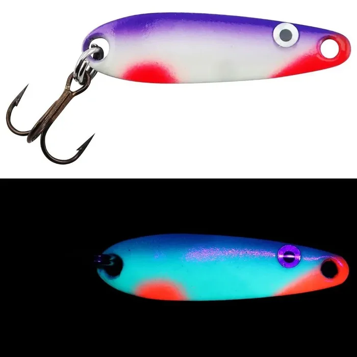 Moonshine Lures Ice Jig Spoon – 1/2 oz. – Red Grape