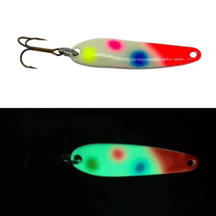 Moonshine Lures Ice Jig Spoon – 1/2 oz. – Red Head Wonderbread