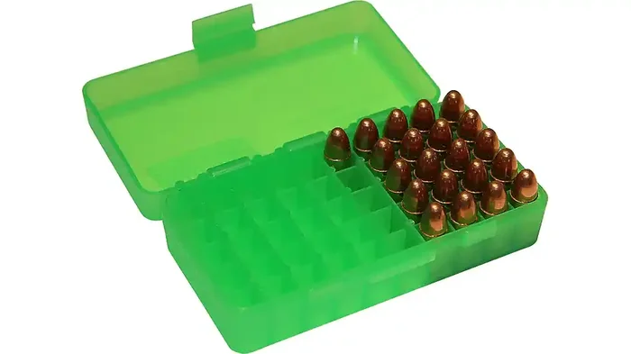 MTM Case-Gard Ammo Box 50 Round Flip-Top 9mm 380 ACP