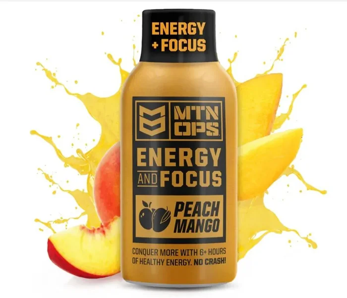 MTN OPS Energy Shots – Peach Mango – Shots – 1 – Energy Drink