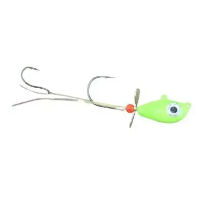 Mustad Addicted Walleye Death Spinner Jig – 1/2 oz. – Limetreuse