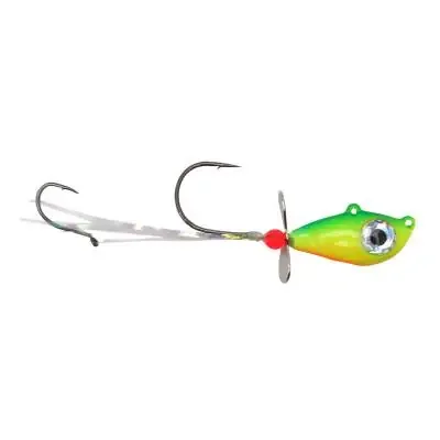 Mustad Addicted Walleye Death Spinner Jig – 3/4 oz. – Firetiger