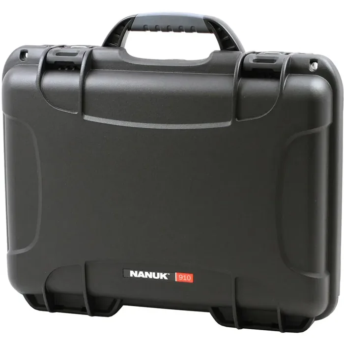 Nanuk Pistol and Accessory Hard Case w/Foam Black 13.2 in. x 9.2 in. x 3.8 in. – 910S-010BK-0A0