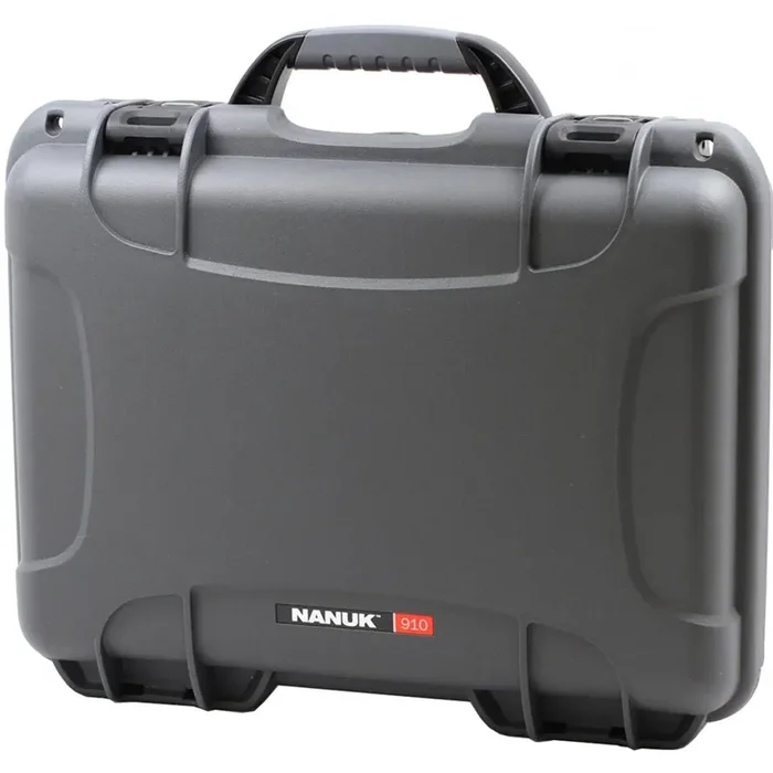 Nanuk Pistol and Accessory Hard Case w/Foam Graphite 13.2 in. x 9.2 in. x 3.8 in. – 910S-010GP-0A0