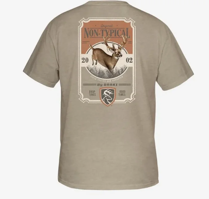 Non-Typical Vintage Jumping Buck Short Sleeve Tee by Drake