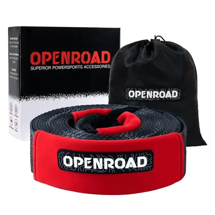 OPENROAD Nylon Heavy Duty Tow Strap Recovery Strap 3″ x 30 ft (30,000 lbs) Snatch Strap, Storage Bag