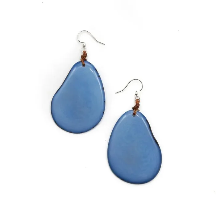 Organic Tagua Jewelry Amigas Earrings – Biscayne Bay