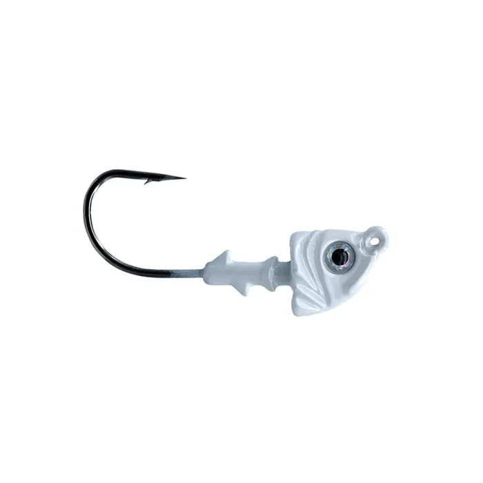 P-Line – 1st Gen Swimbait Jighead 3/4oz 4/0 White 3pk –