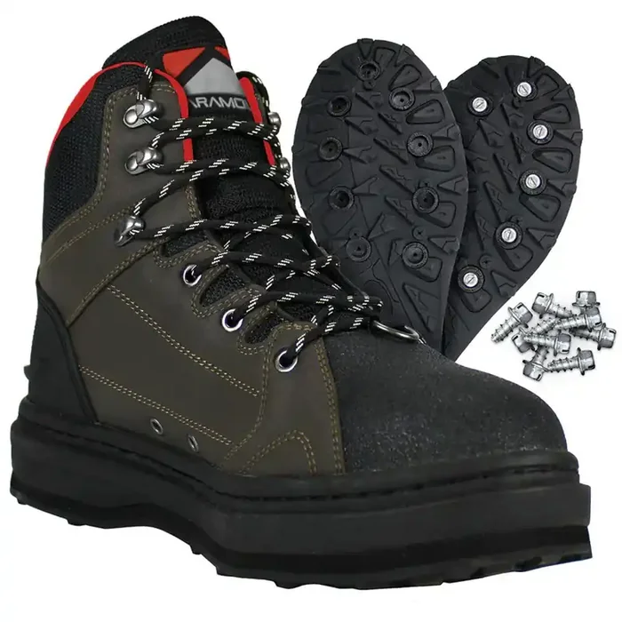 Paramount Outdoors Men‘s Deep Eddy Cleated Wading Boot – Brown – 13