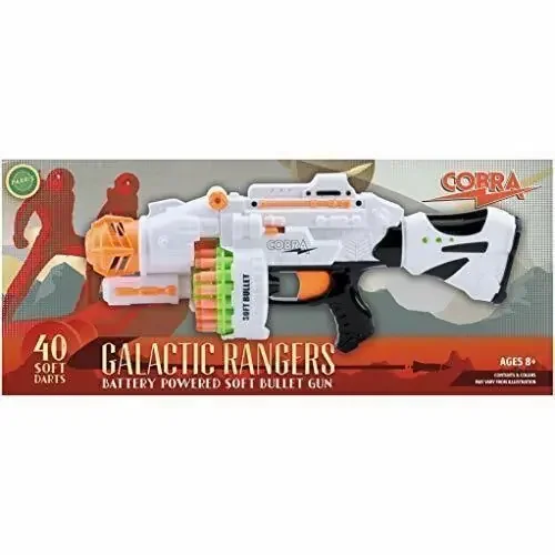 Parris Toys Galactic Rangers Cobra Battery Operated Soft Bullet Toy Gun